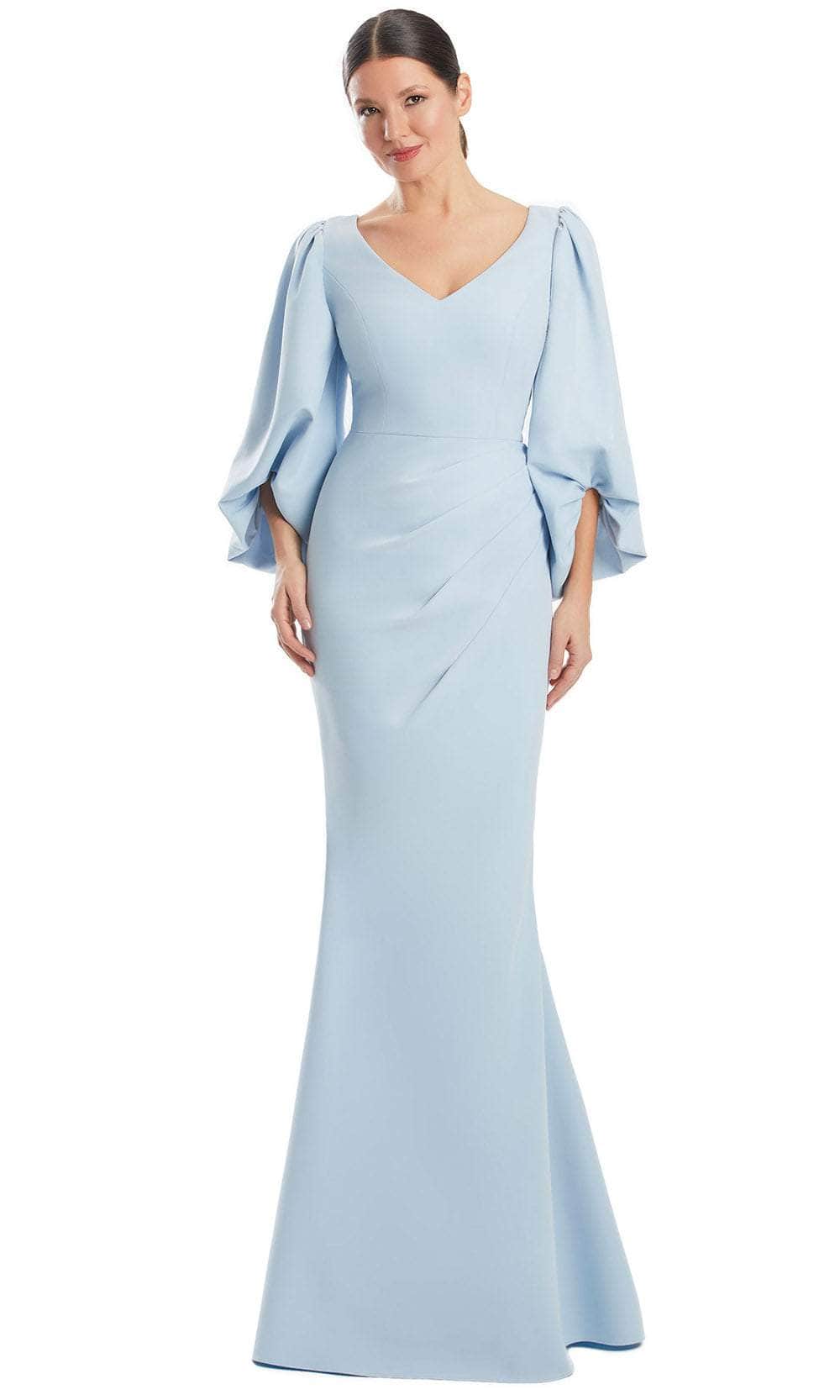 Alexander by Daymor 1974S24 - Quarter Sleeve Stone Accented Gown Evening Dresses