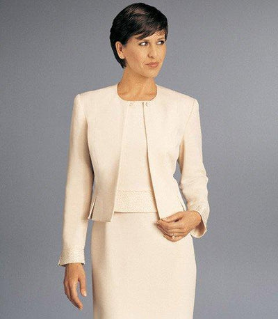 Alexander by Daymor - 2109 Formal Sheath Dress with Long Sleeve Blazer Mother of the Bride Dresses