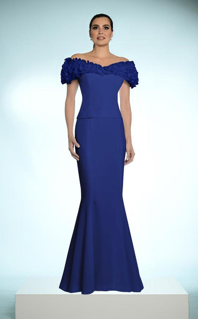 Alexander by Daymor - Ruffled Off Shoulder Mermaid Gown 702003 Mother of the Bride Dresses