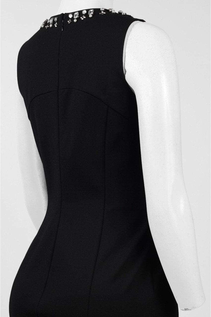 Ali Ro - A0871M Embellished Jewel Sheath Dress in Black