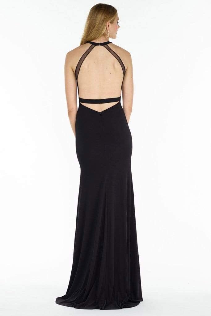 Alyce Paris - 1212 Halter Neck Trumpet Dress With Train Evening Dresses