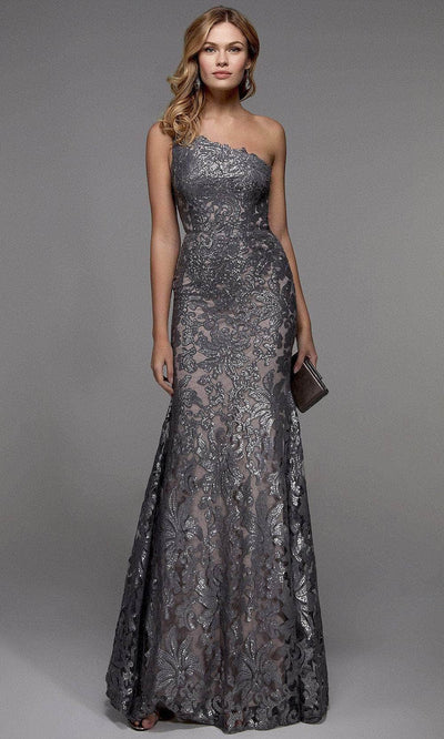 Alyce Paris 27486 - Sequined Asymmetrical Evening Dress Prom Dresses