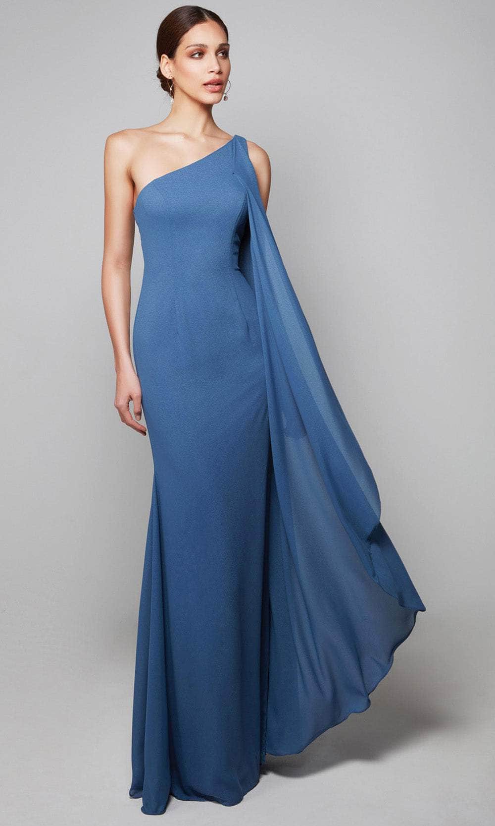 Alyce Paris - One Shoulder Dress 27603 In Blue