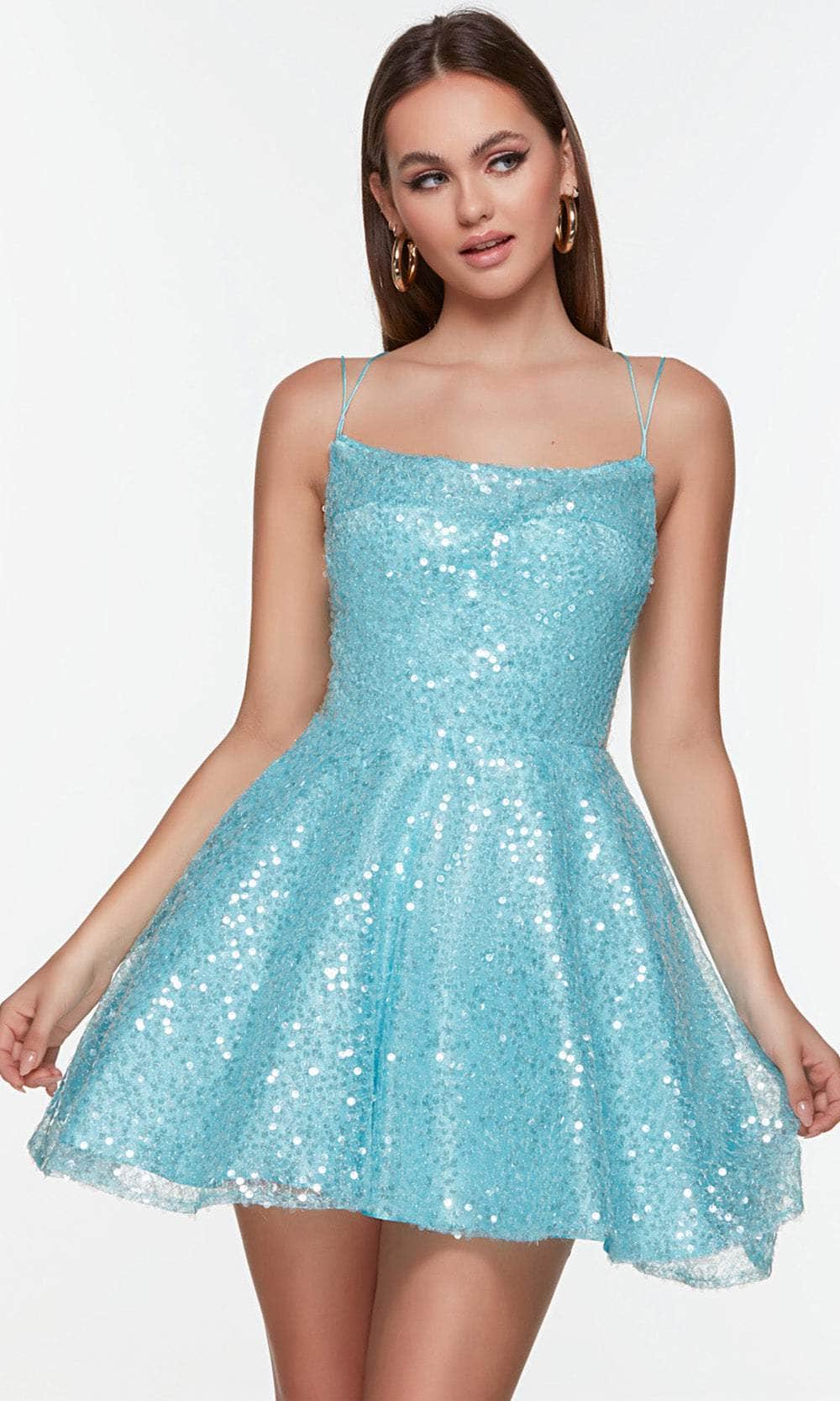 Alyce Paris - Sequin Dress 3108 In Blue