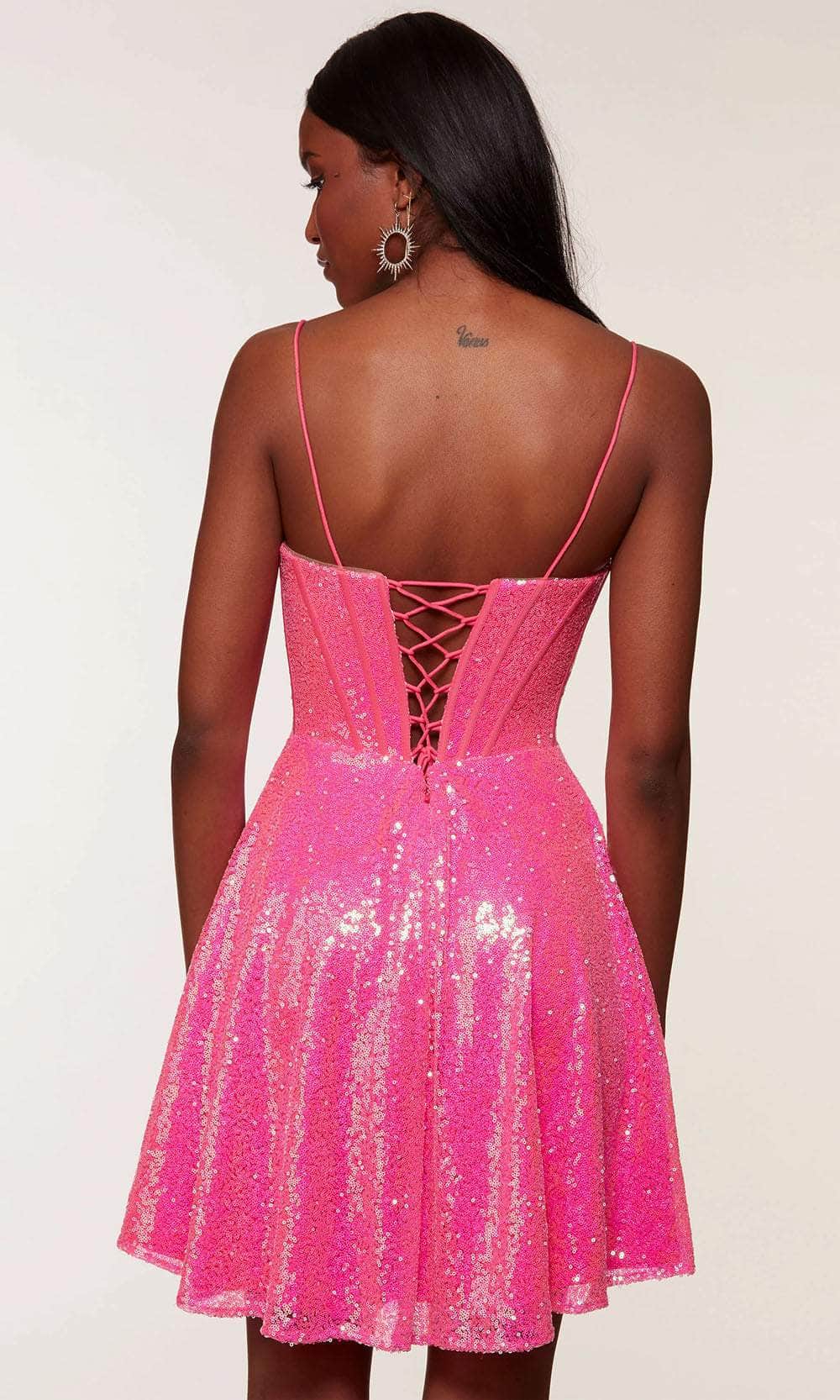 Alyce Paris 3127 - Plunging Corset Homecoming Dress Special Occasion Dresses