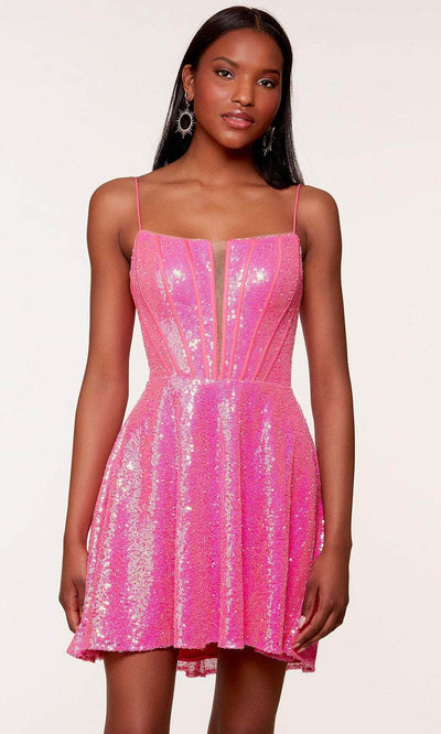 Alyce Paris 3127 - Plunging Corset Homecoming Dress Special Occasion Dresses