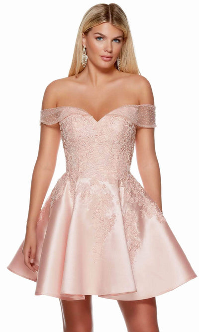 Alyce Paris 3128 - Sweetheart A-Line Cocktail Dress Special Occasion Dress 000 / French Pink