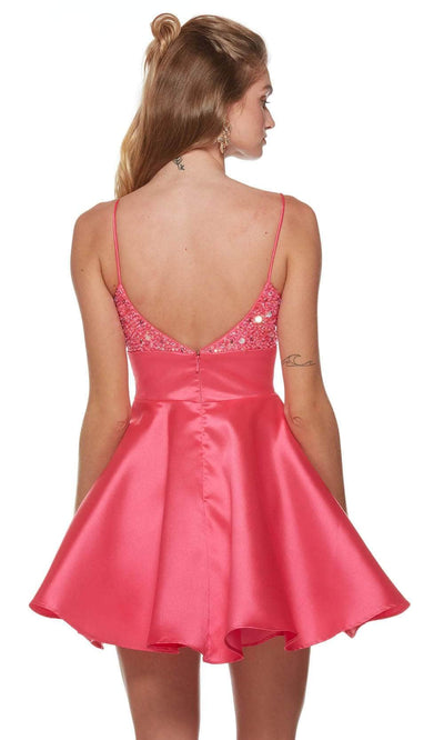 Alyce Paris 3148 - Jeweled V-Neck Cocktail Dress Special Occasion Dresses