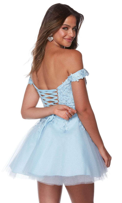 Alyce Paris 3156 - Embroidered Off Shoulder Homecoming Dress Special Occasion Dresses