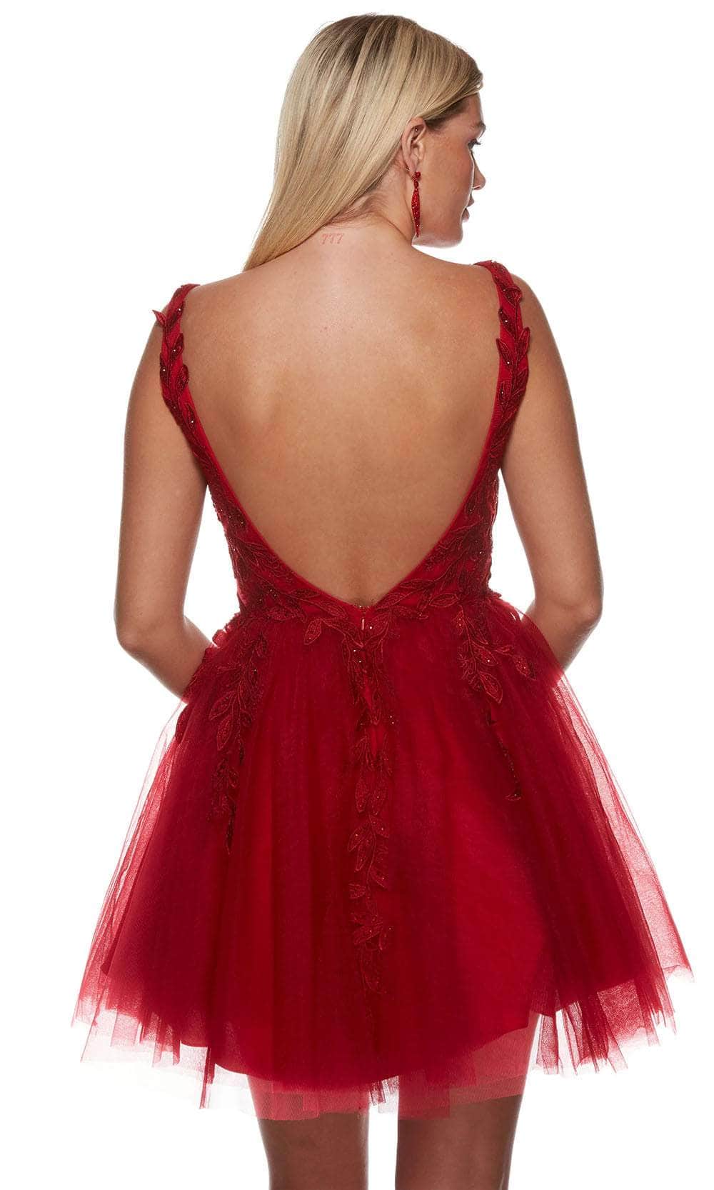 Alyce Paris 3163 - Applique Tulle Homecoming Dress Special Occasion Dresses