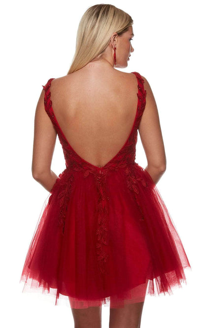 Alyce Paris 3163 - Applique Tulle Homecoming Dress Special Occasion Dresses