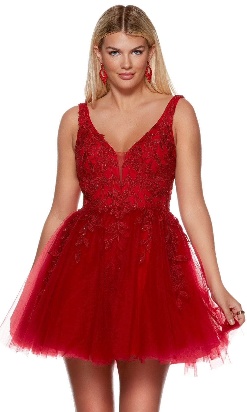 Alyce Paris 3163 - Applique Tulle Homecoming Dress Special Occasion Dresses