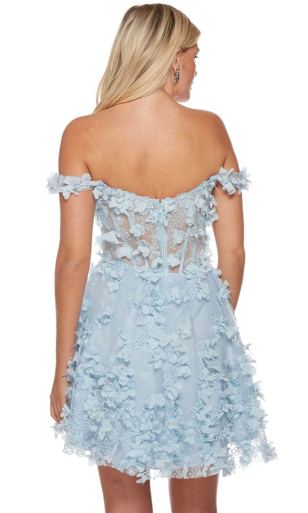 Alyce Paris 3172 - Off Shoulder Corset Homecoming Dress Special Occasion Dresses