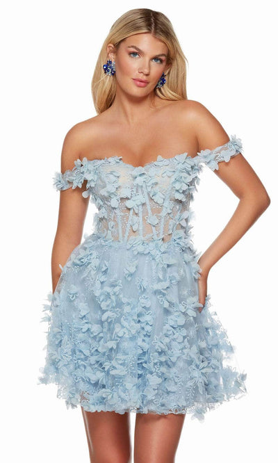 Alyce Paris 3172 - Off Shoulder Corset Homecoming Dress Special Occasion Dresses