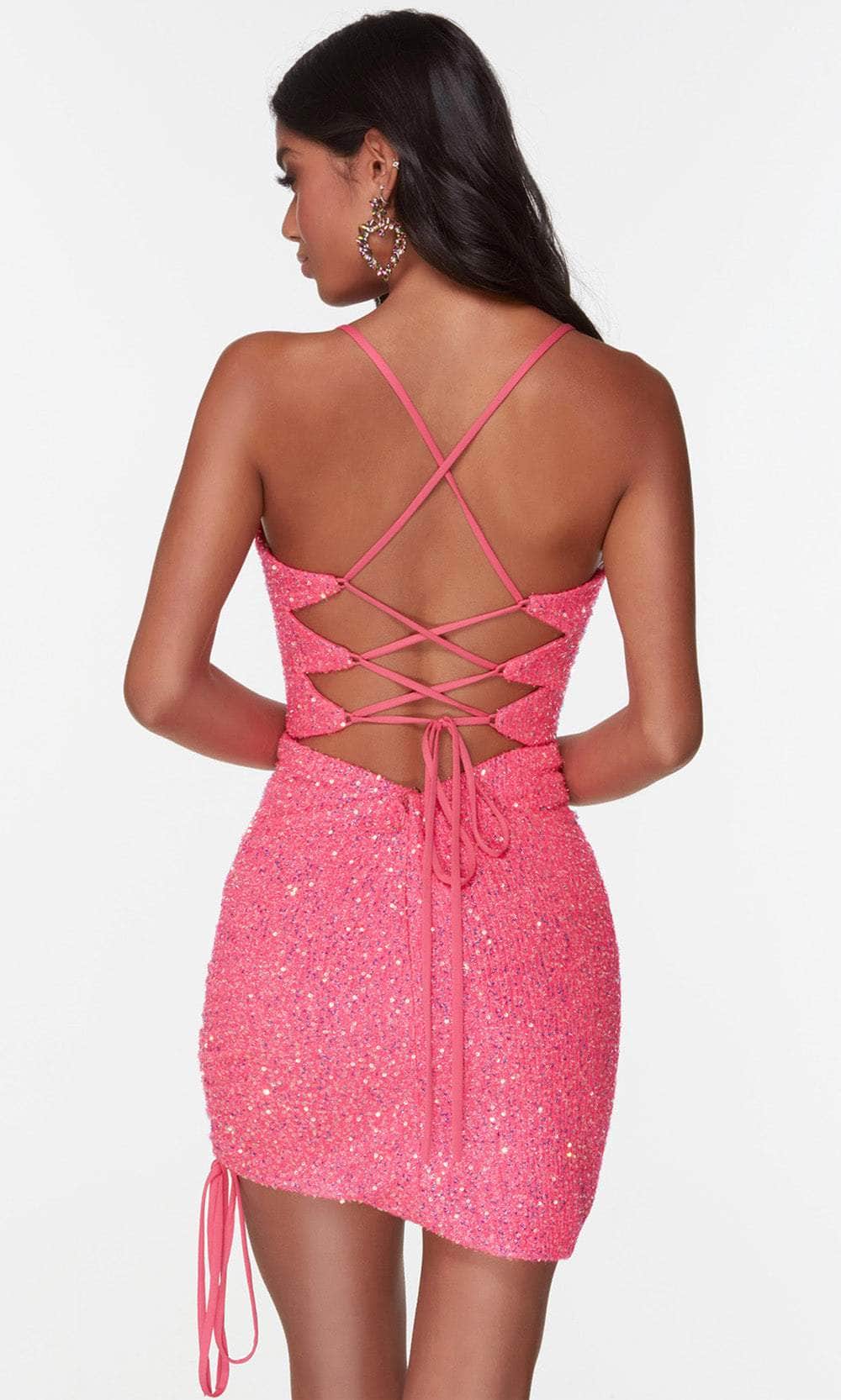 Alyce Paris 4558 - Sleeveless Cowl Neck Sequin Cocktail Dress Special Occasion Dress