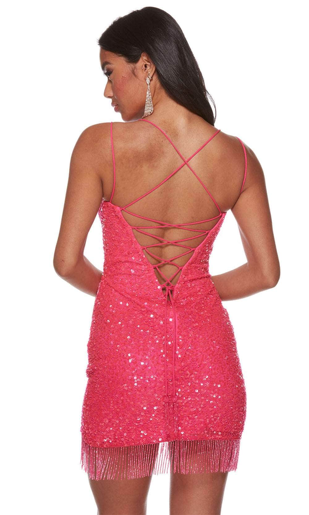 Alyce Paris 4623 - Fringe Hem Homecoming Dress Special Occasion Dress