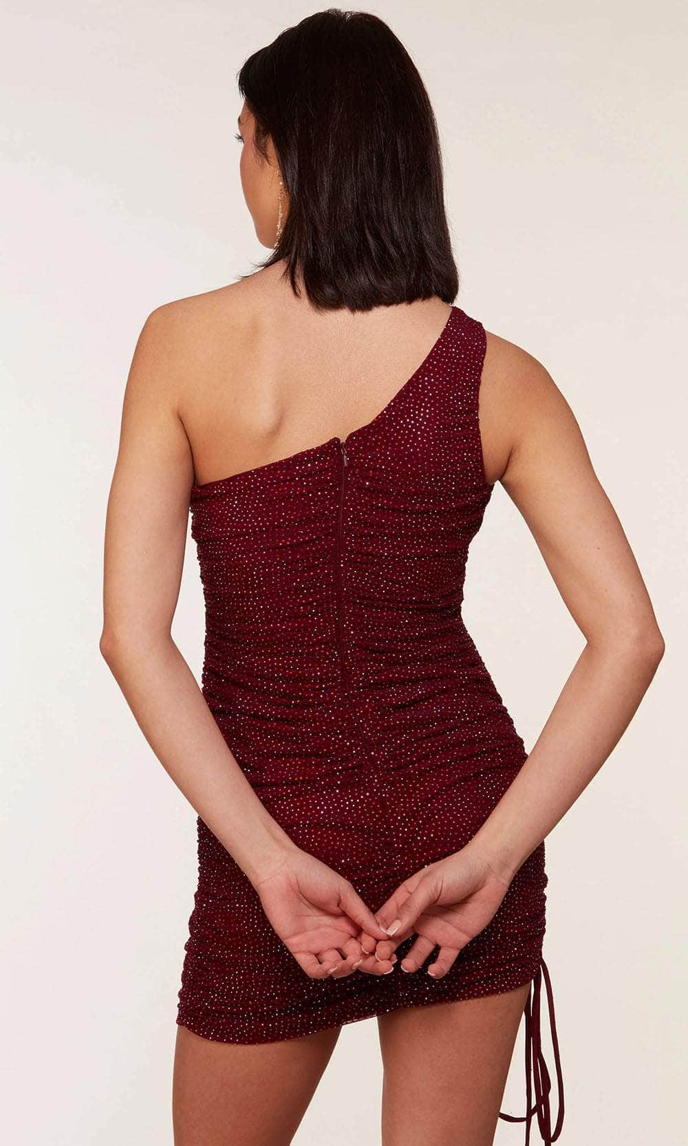 Alyce Paris 4736 - Asymmetrical Ruched Homecoming Dress Special Occasion Dresses