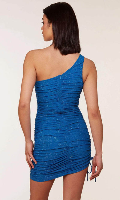 Alyce Paris 4736 - Asymmetrical Ruched Homecoming Dress Special Occasion Dresses