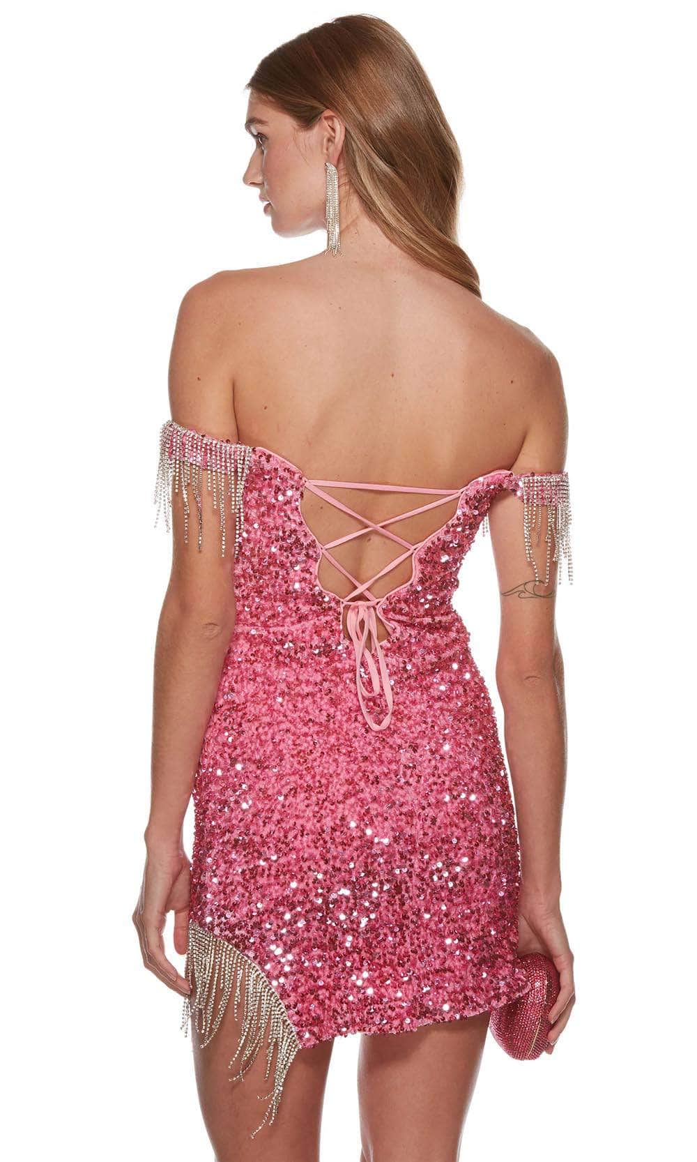 Alyce Paris 4757 - Fringed Sequin Homecoming Dress Special Occasion Dresses