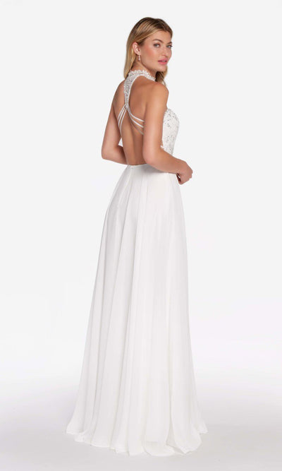 Alyce Paris - 60061 High Neck Lace Bodice Chiffon Gown Wedding Dresses