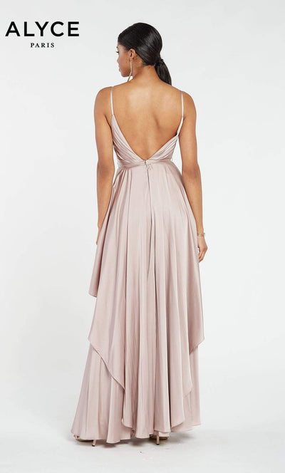 Alyce Paris - 60091 Ruched Plunging Tiered Evening Dress Special Occasion Dress