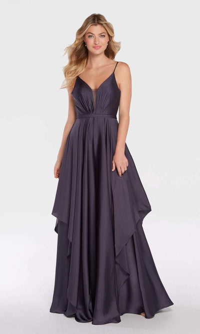 Alyce Paris - 60091 Ruched Plunging Tiered Evening Dress Special Occasion Dress