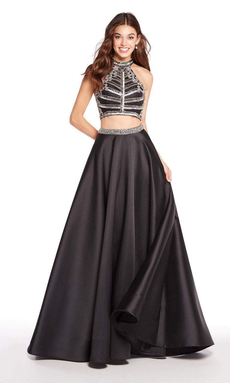 Alyce Paris - 60195 Beaded High Halter Neck Two-Piece Ballgown Special Occasion Dress