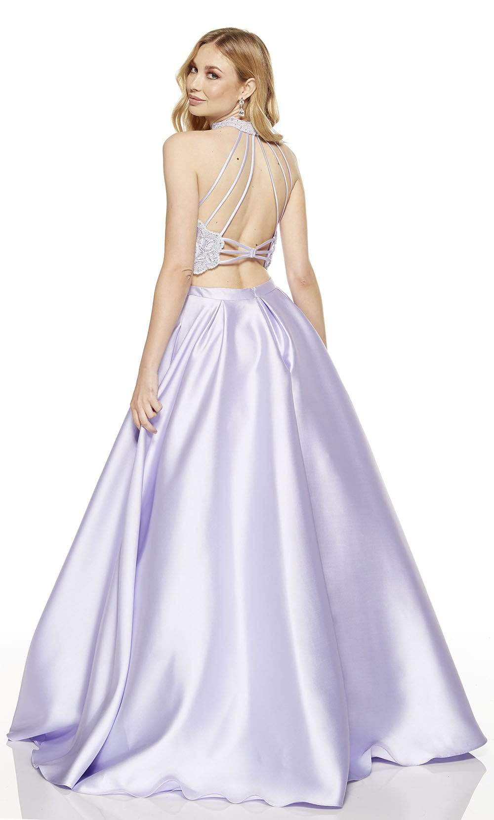 Alyce Paris - 60615 Two Piece Embellished High Halter Ballgown Prom Dresses