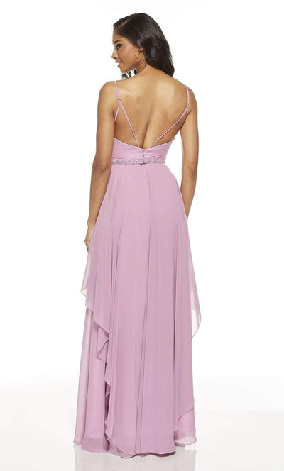 Alyce Paris - 60640 Plunging V-Neck Layered A-Line Dress Prom Dresses