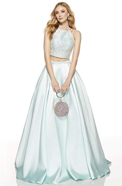 Alyce Paris - 60664 Two-Piece Embellished Ballgown Ball Gowns 0 / Sea Glass