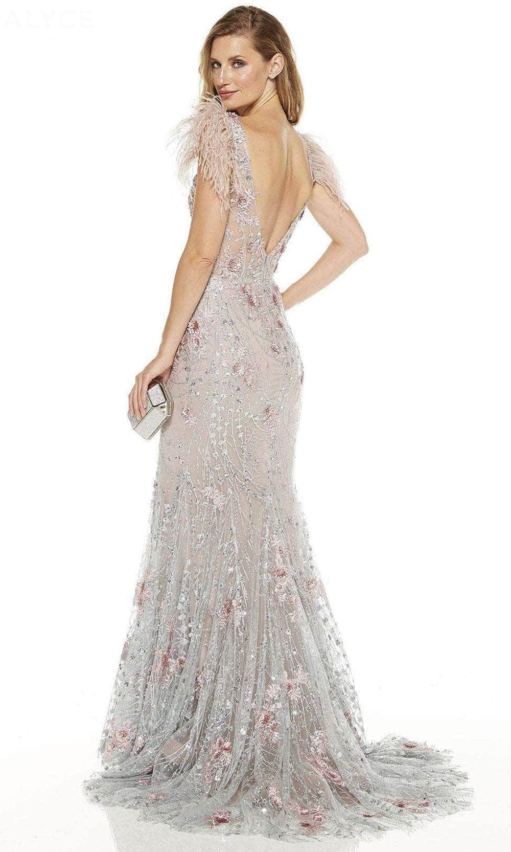 Alyce Paris 60738 - Fully Embroidered Evening Gown Special Occasion Dress