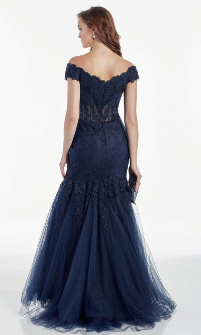 Alyce Paris - 60925 Lace Corset Bodice Tulle Mermaid Gown Mother of the Bride Dresses