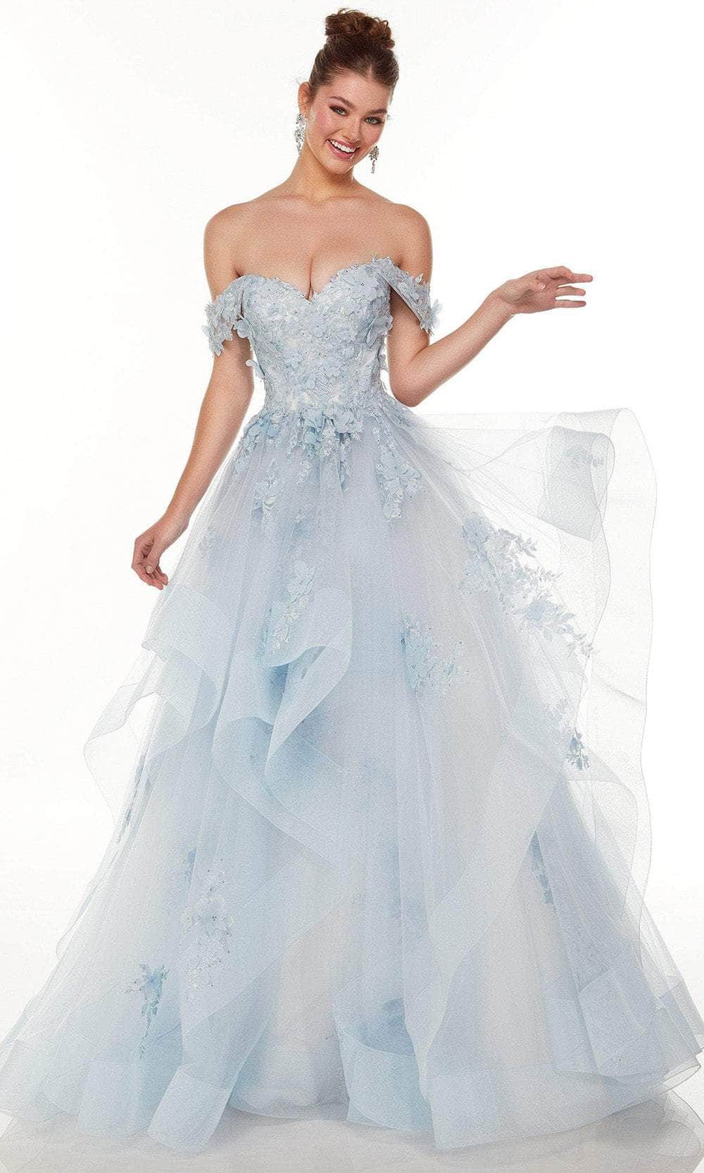 Alyce Paris 61065 - Off-Shoulder Semi-Ballgown Special Occasion Dress