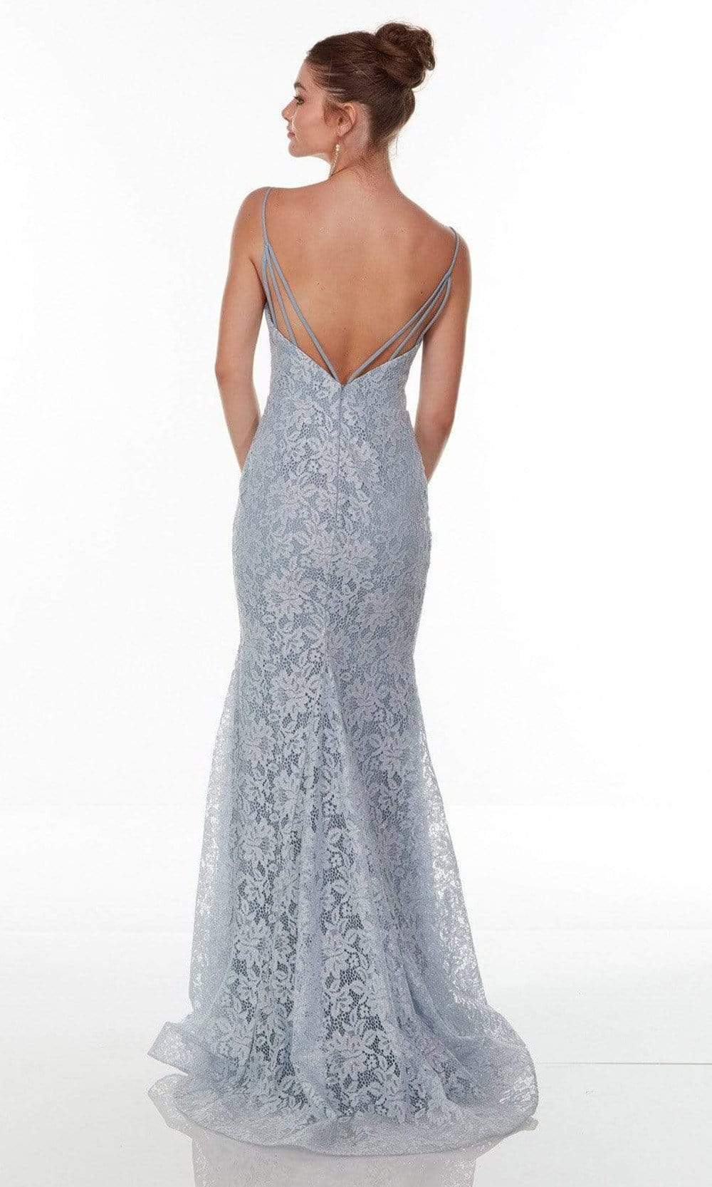 Alyce Paris - 61069 Floral Lace Trumpet Gown Prom Dresses
