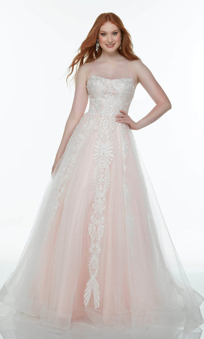 Alyce Paris 61084 - Floral Embroidered Tulle Ballgown Special Occasion Dress