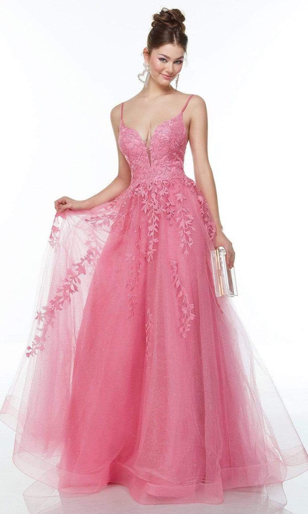 Alyce Paris - 61087 Sleeveless Embroidered Tulle Dress Prom Dresses