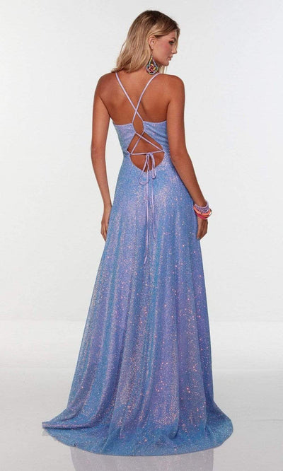 Alyce Paris - 61092 Textured Glittery A-Line Gown Prom Dresses
