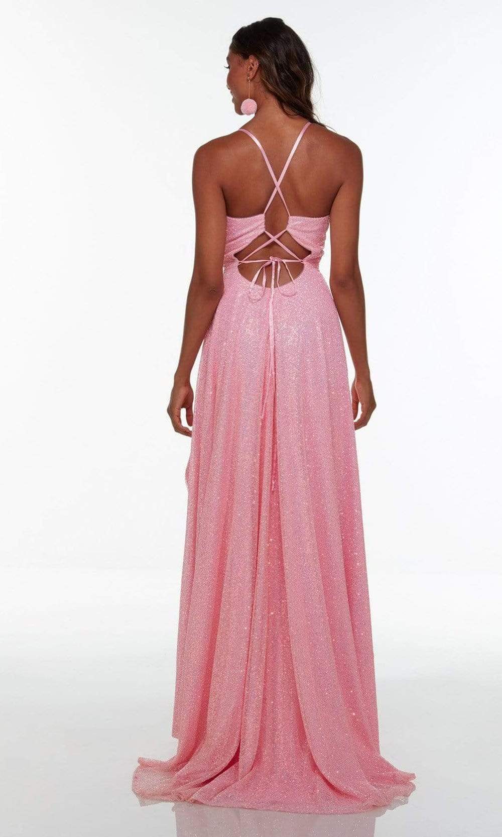 Alyce Paris - 61092 Textured Glittery A-Line Gown Prom Dresses