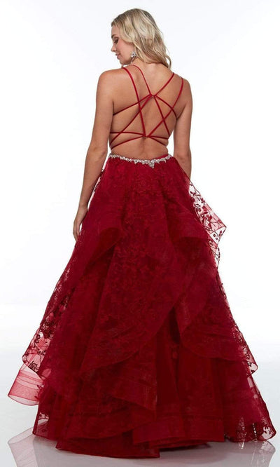 Alyce Paris - 61096 Sleeveless Floral Lace Ballgown Prom Dresses