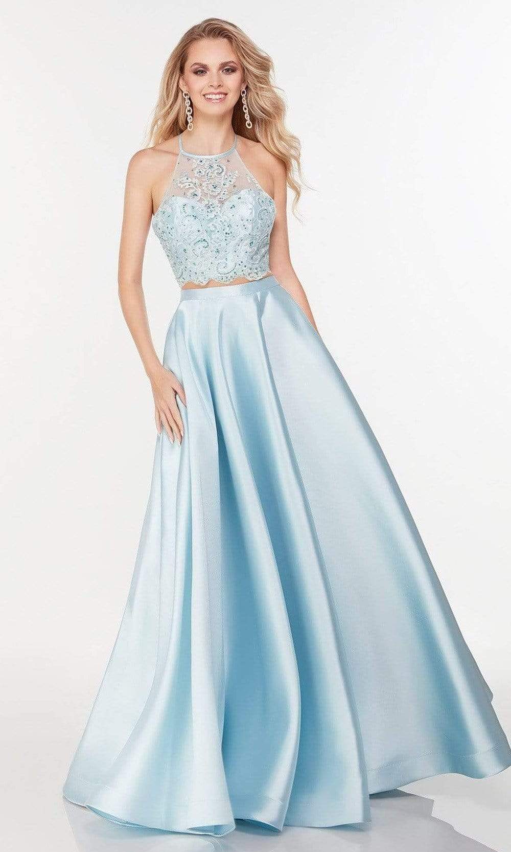 Alyce Paris - 61104 High Halter Two Piece Dress Prom Dresses