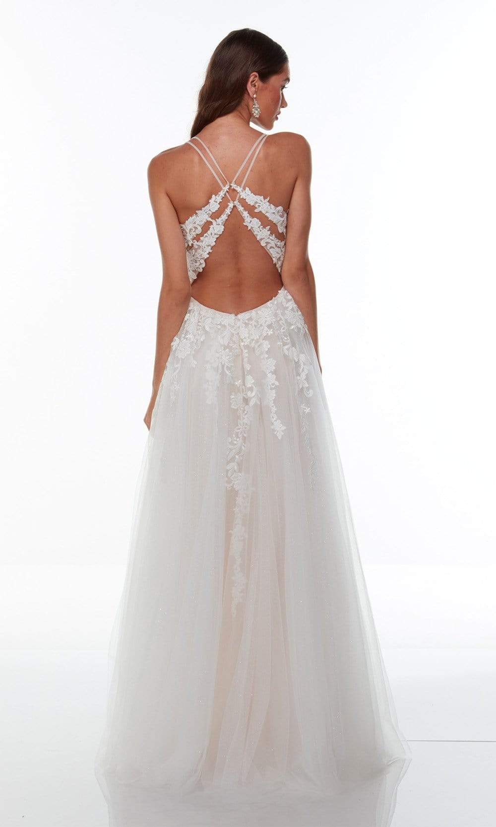 Alyce Paris - 61110 Applique High Slit Gown Special Occasion Dress