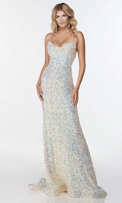 Alyce Paris - 61115 Sleeveless Iridescent Sequin Dress Prom Dresses