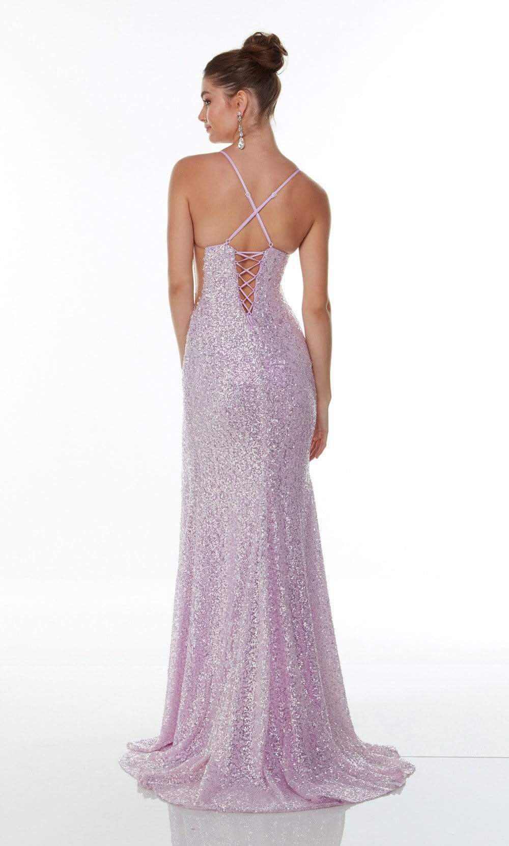 Alyce Paris - 61122 Scoop Neck Sequin Gown Special Occasion Dress