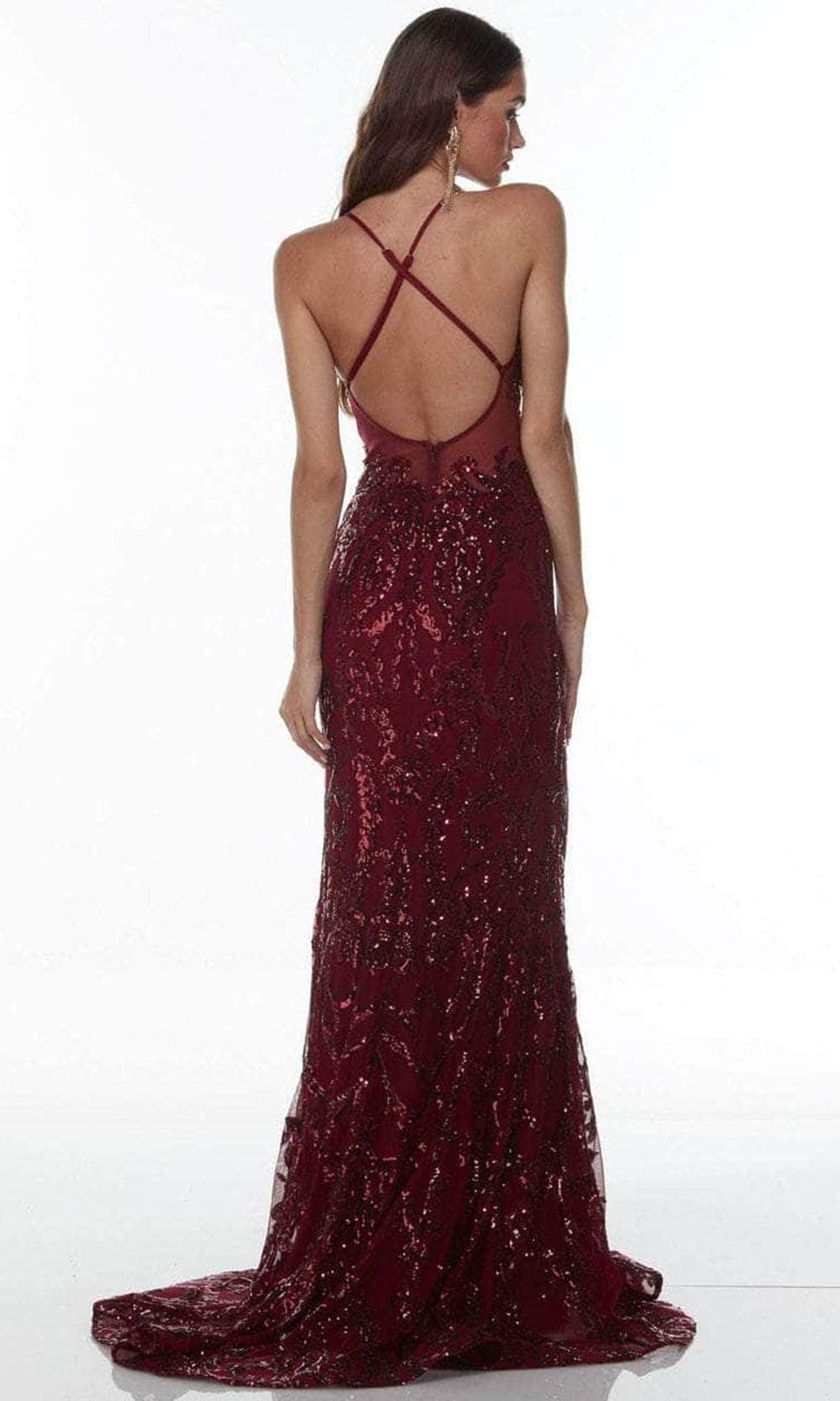 Alyce Paris 61129 - Embellished Sleeveless V-neck Long Dress Special Occasion Dress