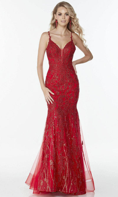 Alyce Paris 61135 - Beaded Sleeveless V-neck Evening Dress Special Occasion Dress