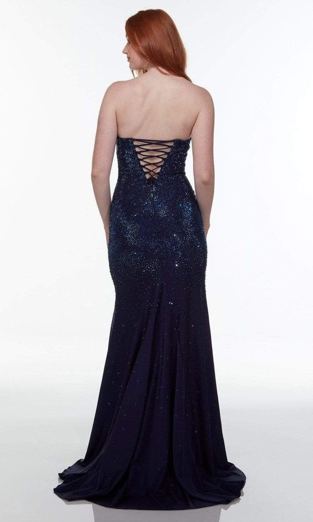 Alyce Paris - 61137 Bead-Ornate High Slit Gown Special Occasion Dress