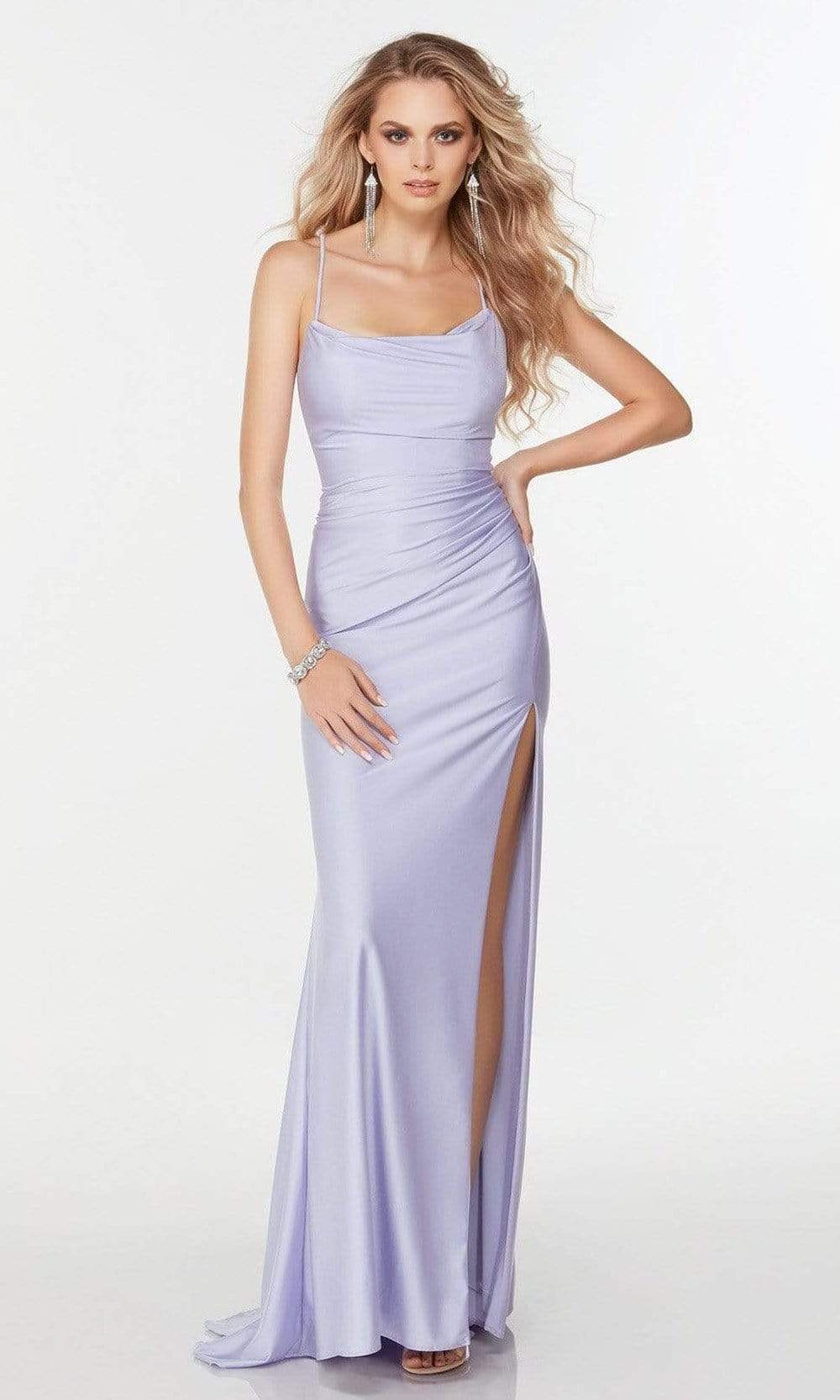 Alyce Paris - 61172 Cowl Style Ruched Gown Special Occasion Dress