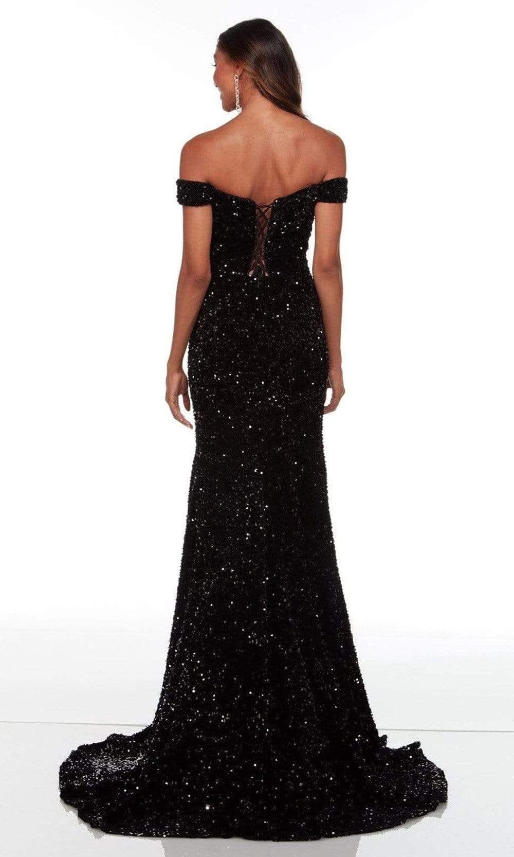 Alyce Paris - 61187 Off Shoulder Sheath Gown Special Occasion Dress