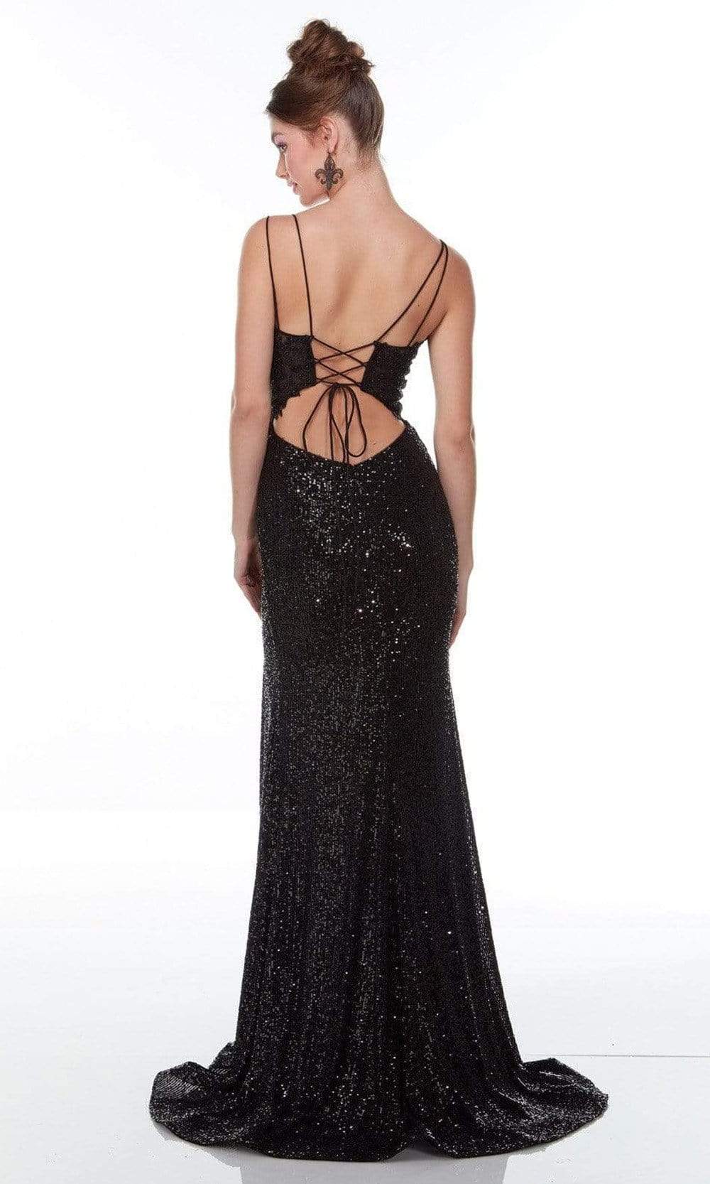 Alyce Paris - 61215 Lace Ornate Sequin Gown Special Occasion Dress