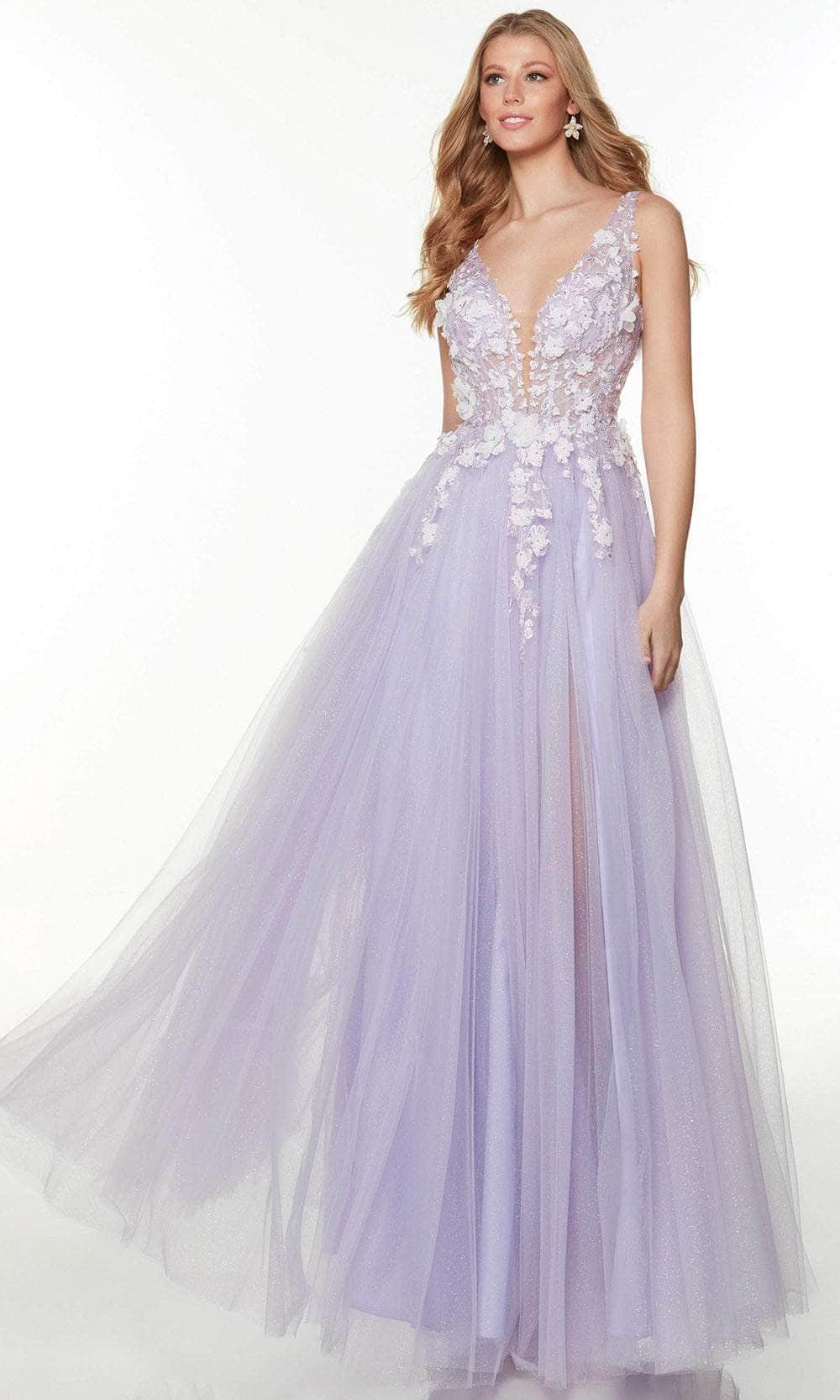 Alyce Paris 61236 - Floral Appliqued Ballgown Special Occasion Dress